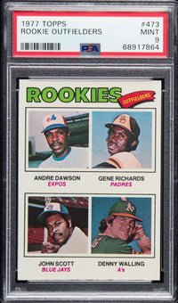 1977 Topps Rookie Outfielders #473 PSA 9