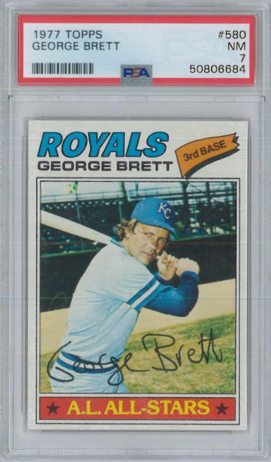 1977 Topps #580 George Brett PSA 7