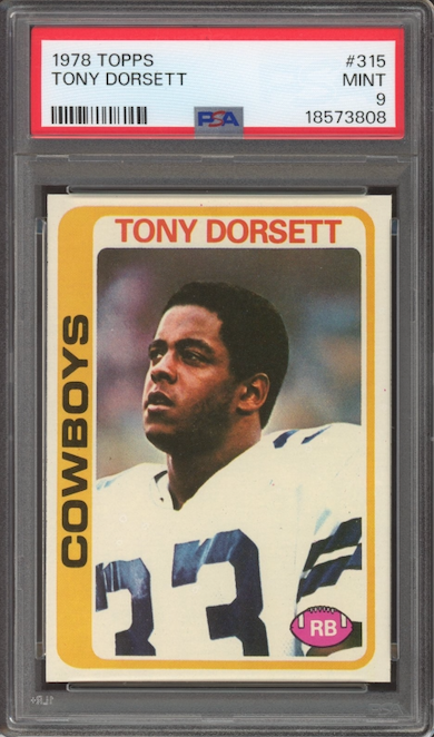 1978 Topps #315 Tony Dorsett ROOKIE PSA MINT 9