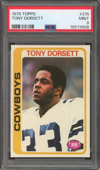 1978 Topps #315 Tony Dorsett ROOKIE PSA MINT 9