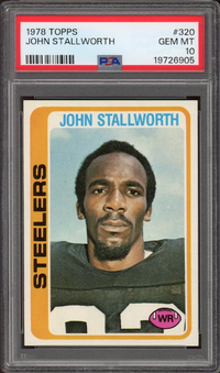 1978 Topps #320 John Stallworth ROOKIE PSA GEM MINT 10