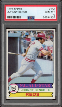 1979 Topps #200 Johnny Bench PSA GEM MINT 10