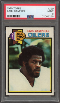 1979 Topps #390 Earl Campbell ROOKIE PSA MINT 9