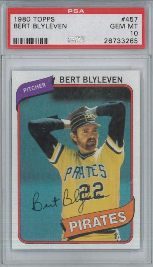 1980 Topps #457 Bert Blyleven PSA 10