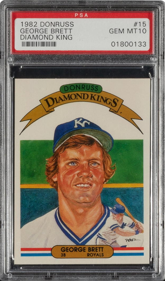 1982 Donruss Diamond King #15 George Brett PSA 10