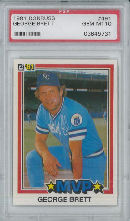 1981 Donruss #491 George Brett PSA 10