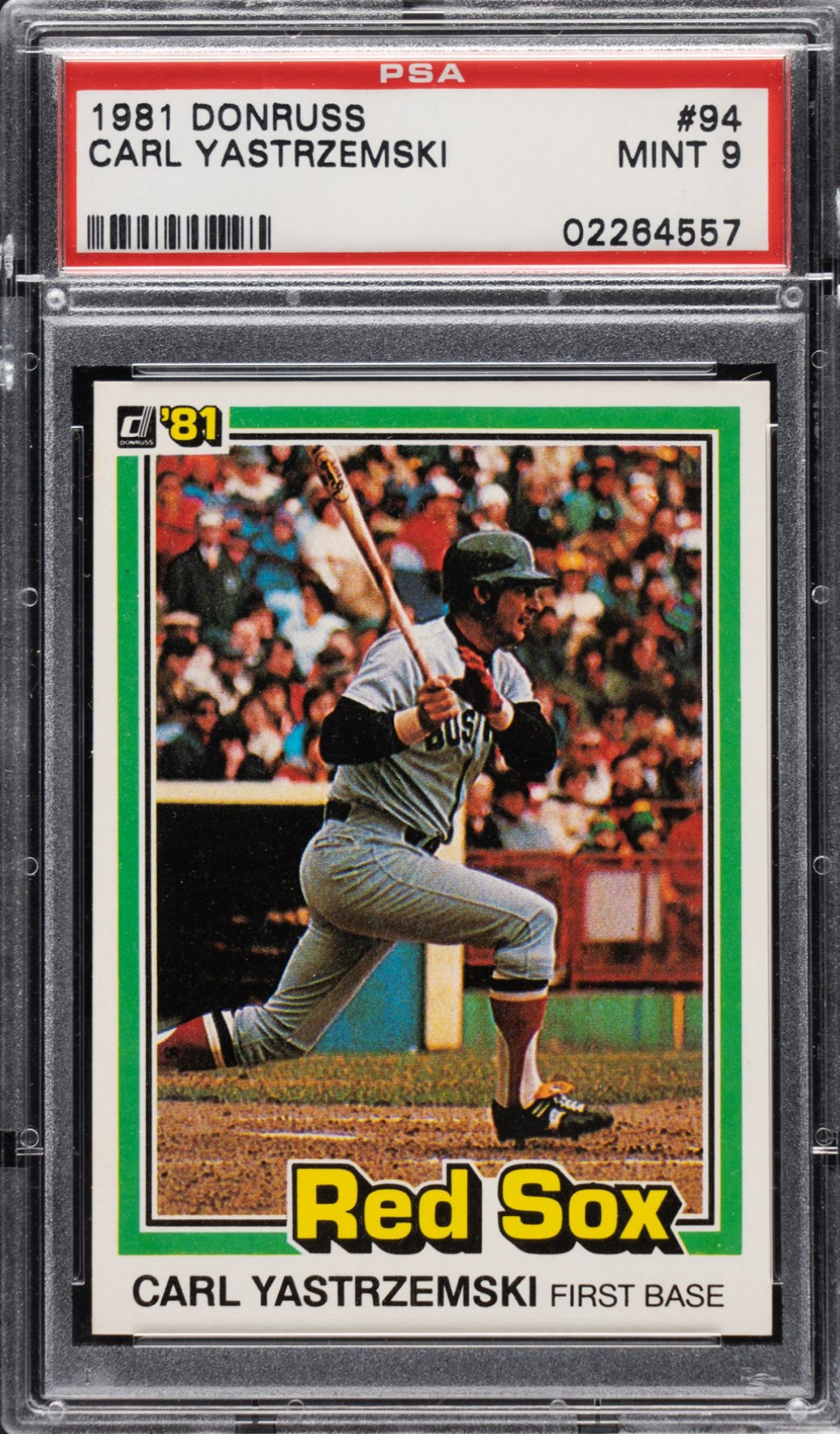 1981 Donruss #94 Carl Yastrzemski PSA 9