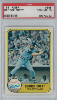 1981 Fleer #655 George Brett PSA 10