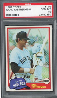 1981 Topps #110 Carl Yastrzemski PSA 10