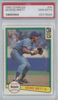 1982 Donruss #34 George Brett PSA 10