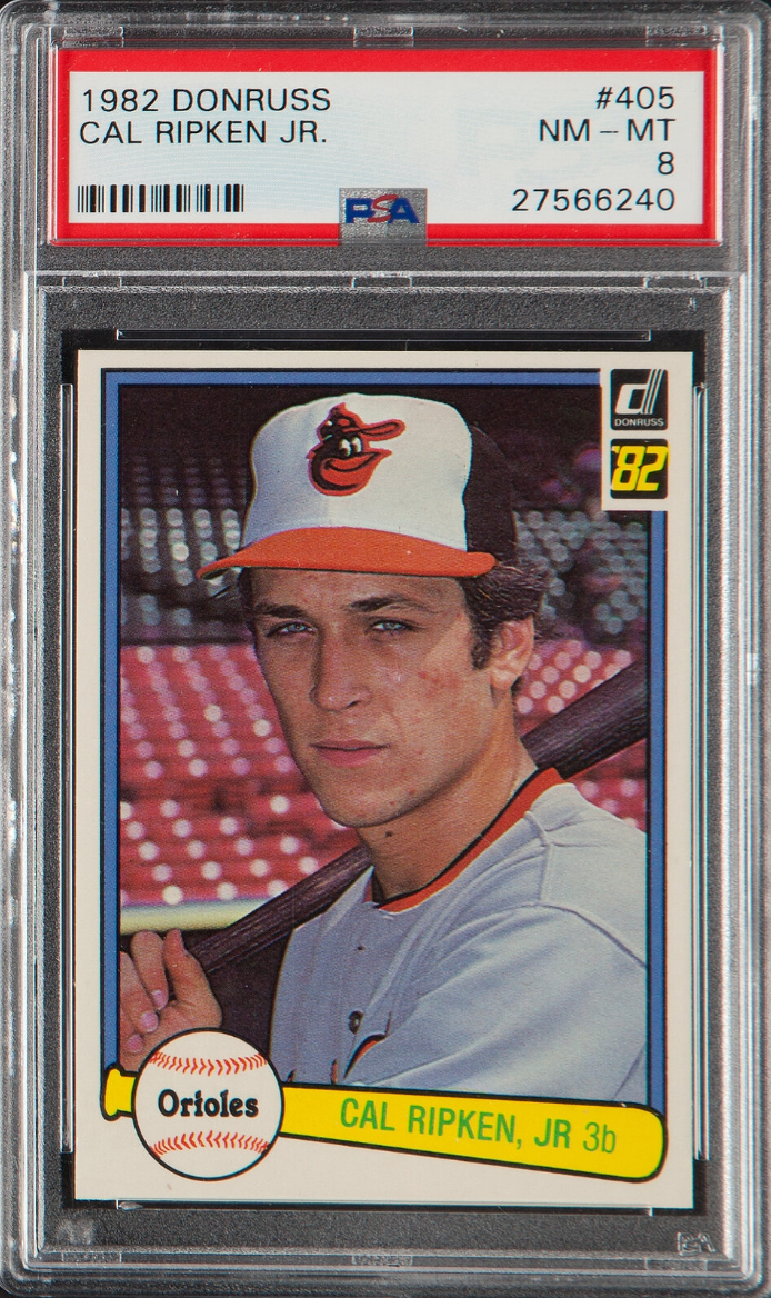 1982 Donruss #405 Cal Ripken Jr. PSA 8