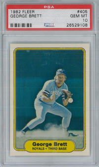 1982 Fleer #405 George Brett PSA 10