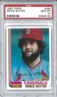 1982 Topps #260 Bruce Sutter PSA 10