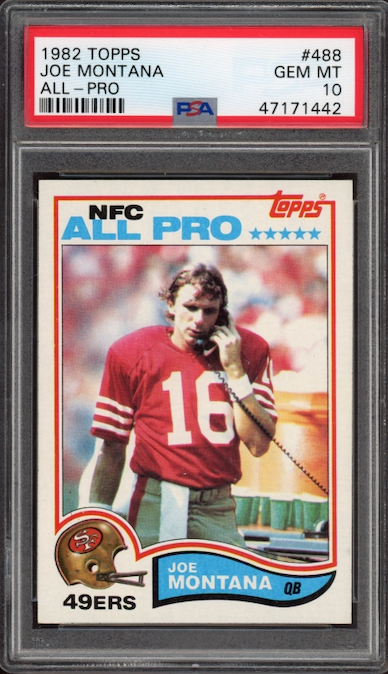 1982 Topps #488 Joe Montana All-Pro PSA 10