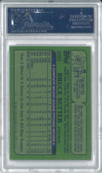 1982 Topps #260 Bruce Sutter PSA 10