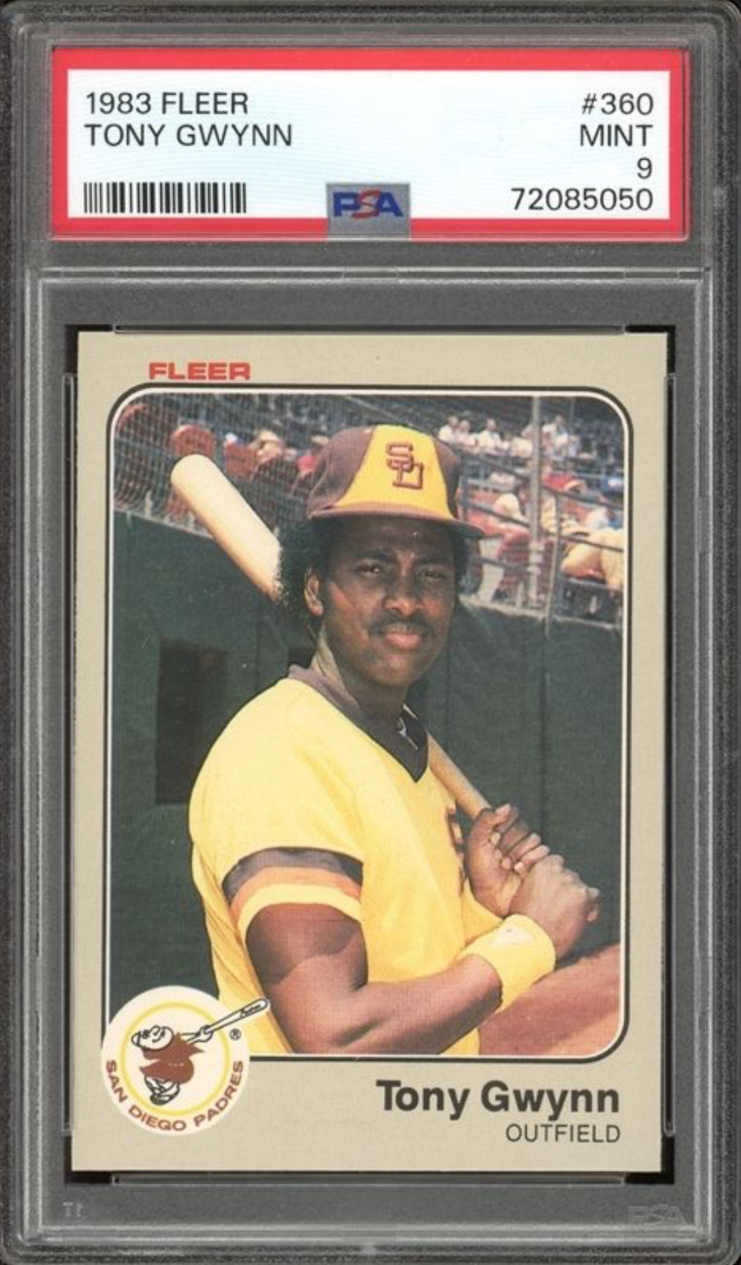 1983 Fleer #360 Tony Gwynn PSA 9