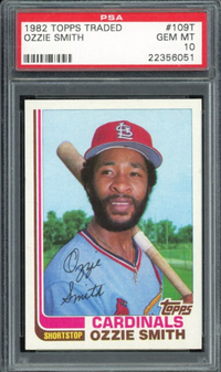 1982 Topps Traded #109T Ozzie Smith PSA 10