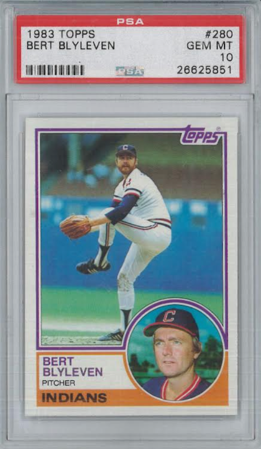 1983 Topps #280 Bert Blyleven PSA 10