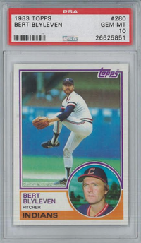 1983 Topps #280 Bert Blyleven PSA 10