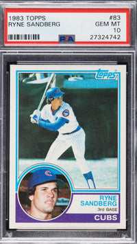 1983 Topps #83 Ryne Sandberg PSA 10