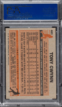 1983 Topps #482 Tony Gwynn ROOKIE PSA MINT 9