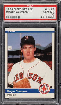 1984 Fleer Update #U-27 Roger Clemens PSA 10