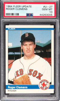 1984 Fleer Update #U-27 Roger Clemens PSA 10