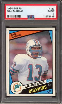 1984 Topps #123 Dan Marino ROOKIE PSA MINT 9