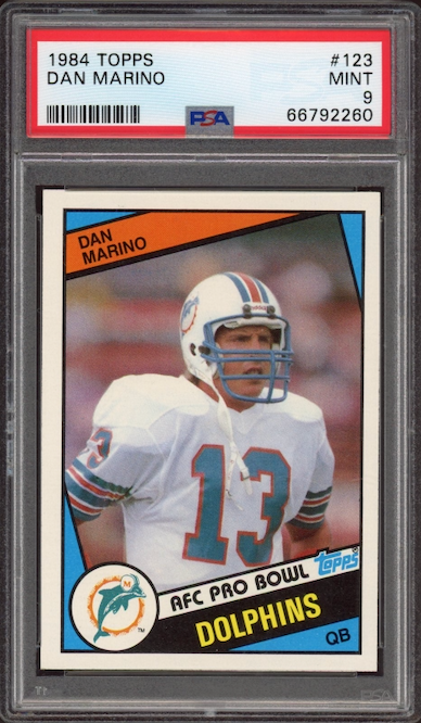 1984 Topps #123 Dan Marino ROOKIE PSA MINT 9