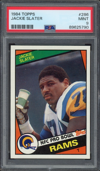 1984 Topps #286 Jackie Slater ROOKIE PSA MINT 9
