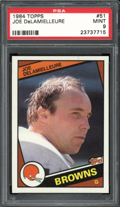 1984 Topps #51 Joe DeLamielleure PSA 9