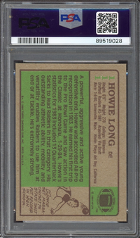 1984 Topps #111 Howie Long ROOKIE PSA MINT 9