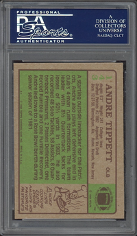 1984 Topps #143 Andre Tippett ROOKIE PSA MINT 9