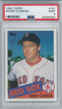 1985 Topps #181 Roger Clemens PSA 9