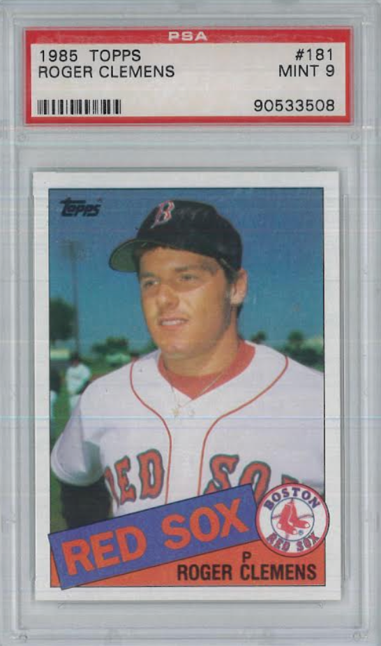 1985 Topps #181 Roger Clemens PSA 9