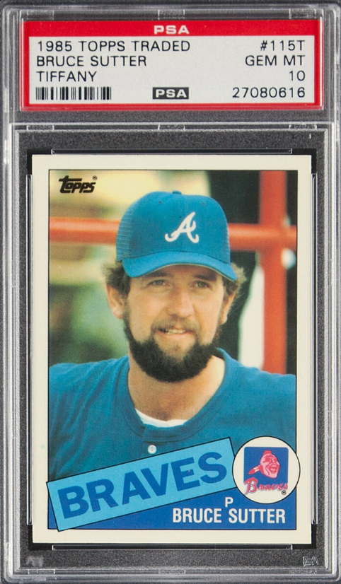 1985 Topps Traded Tiffany #115T Bruce Sutter PSA 10