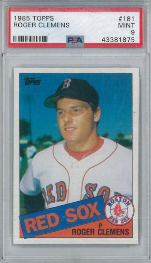 1985 Topps #181 Roger Clemens PSA 9