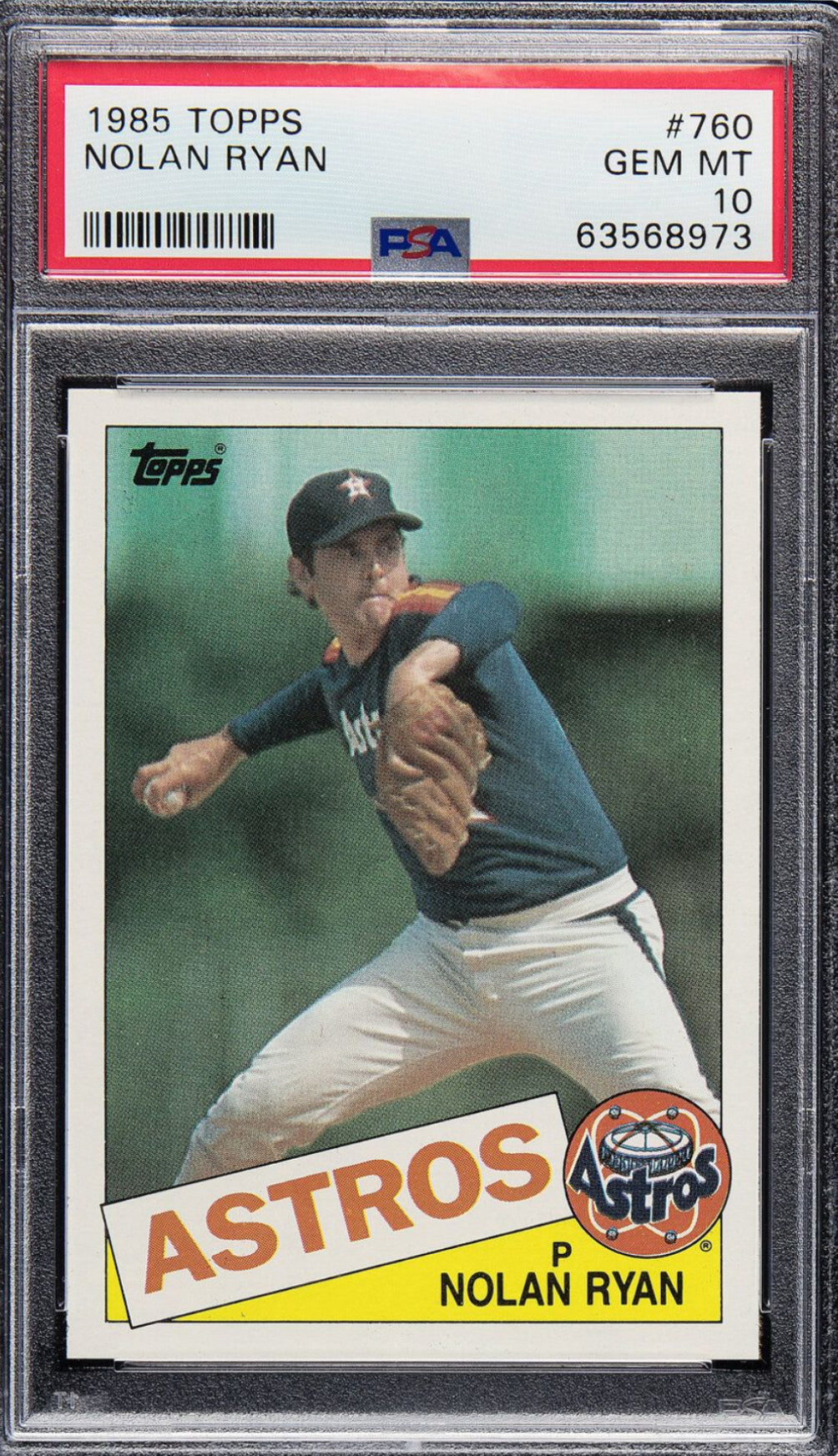 1985 Topps #760 Nolan Ryan PSA 10