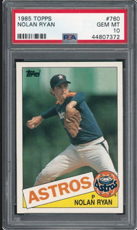 1985 Topps #760 Nolan Ryan PSA 10