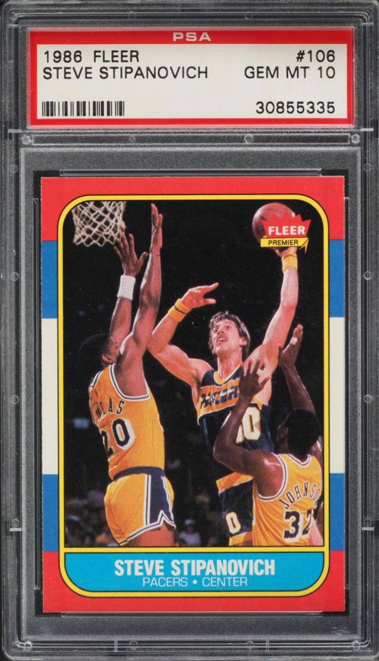 1986 Fleer #106 Steve Stipanovich PSA 10
