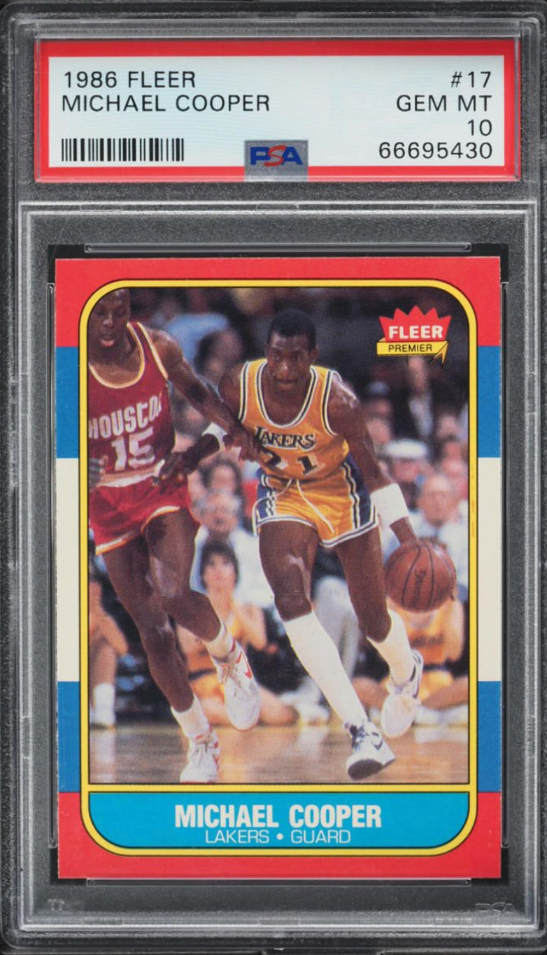 1986 Fleer #17 Michael Cooper PSA 10