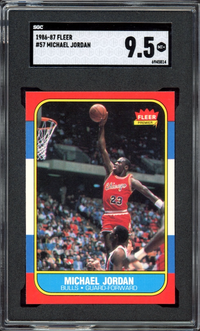 1986 Fleer #57 Michael Jordan ROOKIE SGC MINT+ 9.5