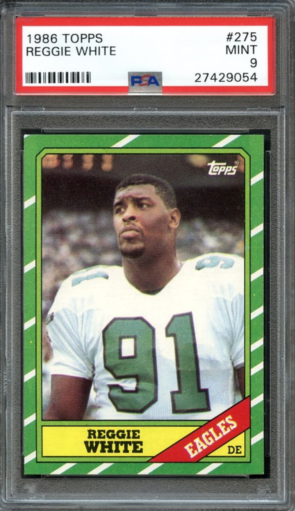 1986 Topps #275 Reggie White PSA 9