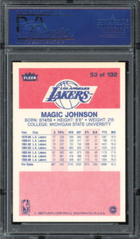 1986 Fleer #53 Magic Johnson PSA 10