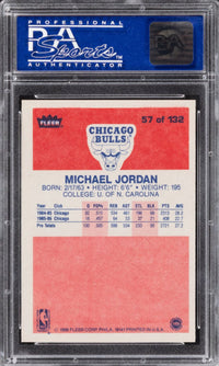 1986 Fleer #57 Michael Jordan PSA 8