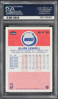 1986 Fleer #62 Allen Leavell PSA 10