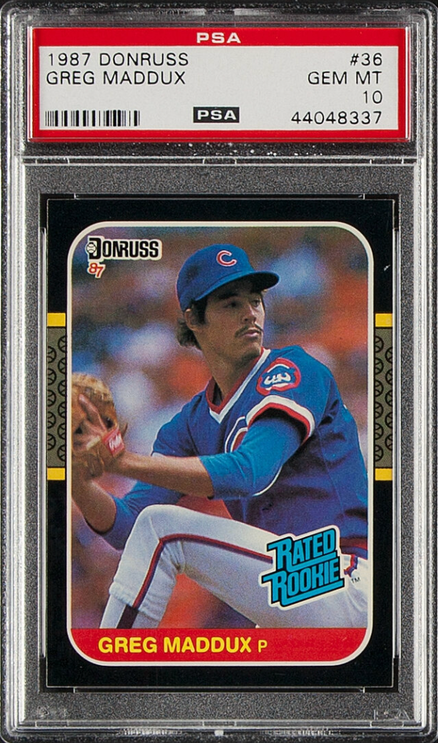 1987 Donruss #36 Greg Maddux PSA 10