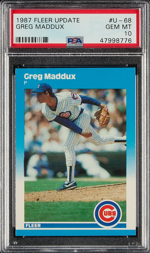 1987 Fleer Update #U68 Greg Maddux PSA 10