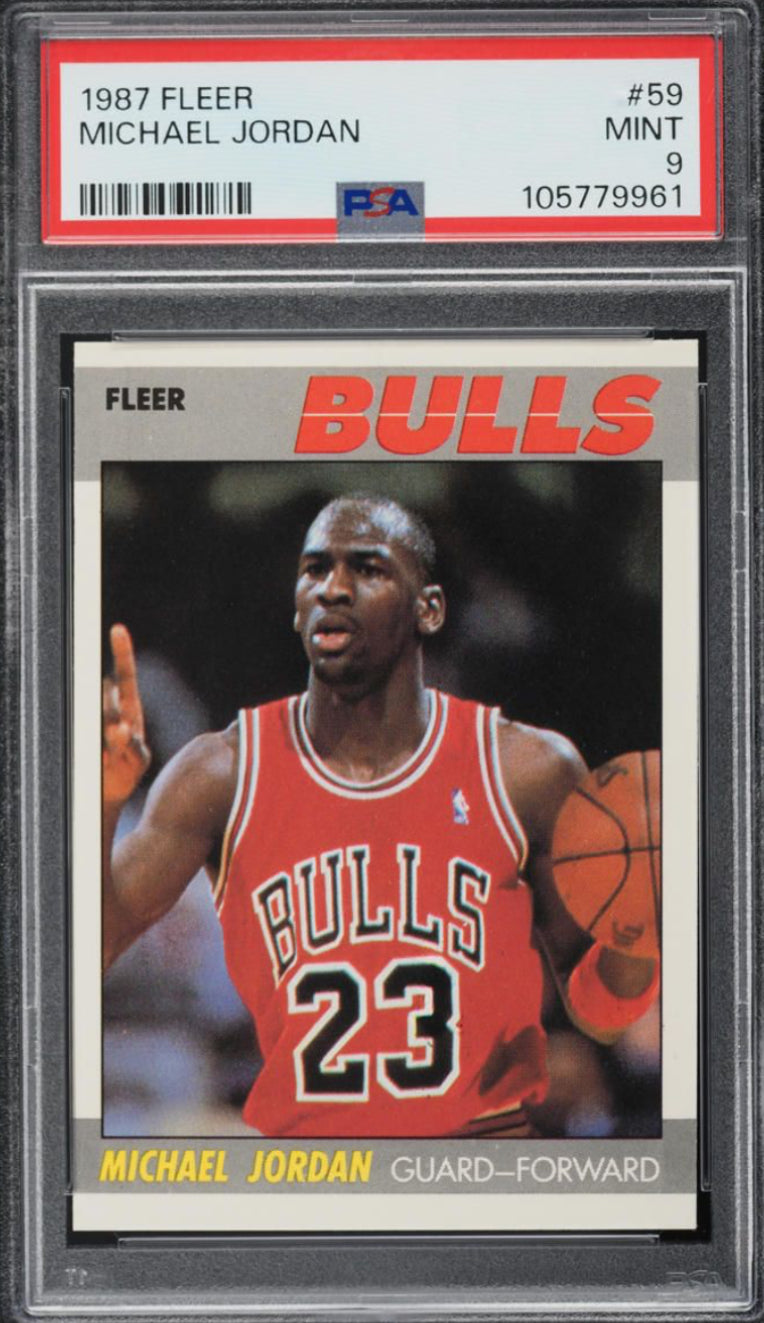 1987 Fleer #59 Michael Jordan PSA 9