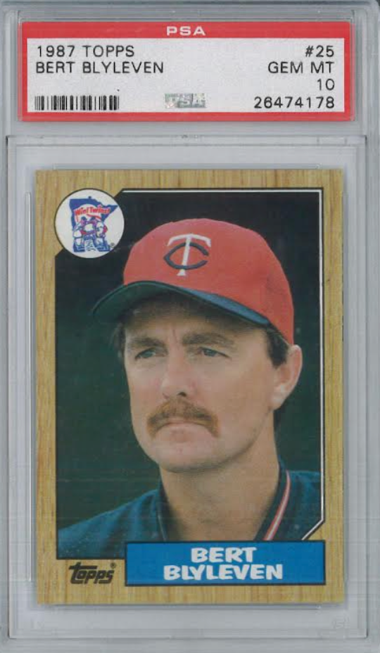 1987 Topps #25 Bert Blyleven PSA 10